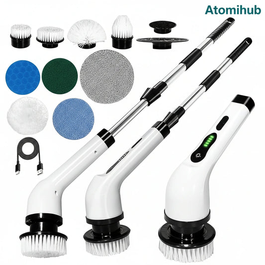 9-in-1 Electric Spin Scrubber – Cordless Power Cleaning Made Effortless